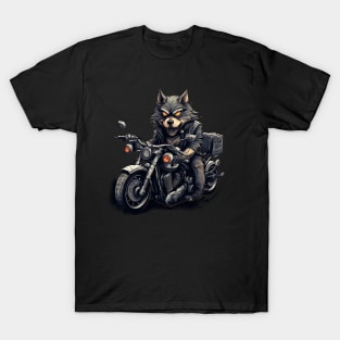 Fox Biker Retro Motorcycle T-Shirt